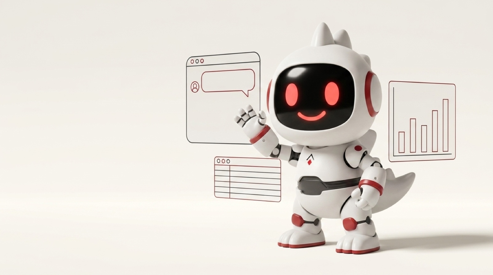 Rex, the RexQL mascot, beside a plain-English question and the data it returned